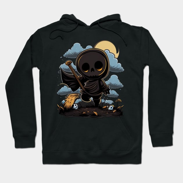 Cartoon death Hoodie by Crazy skull